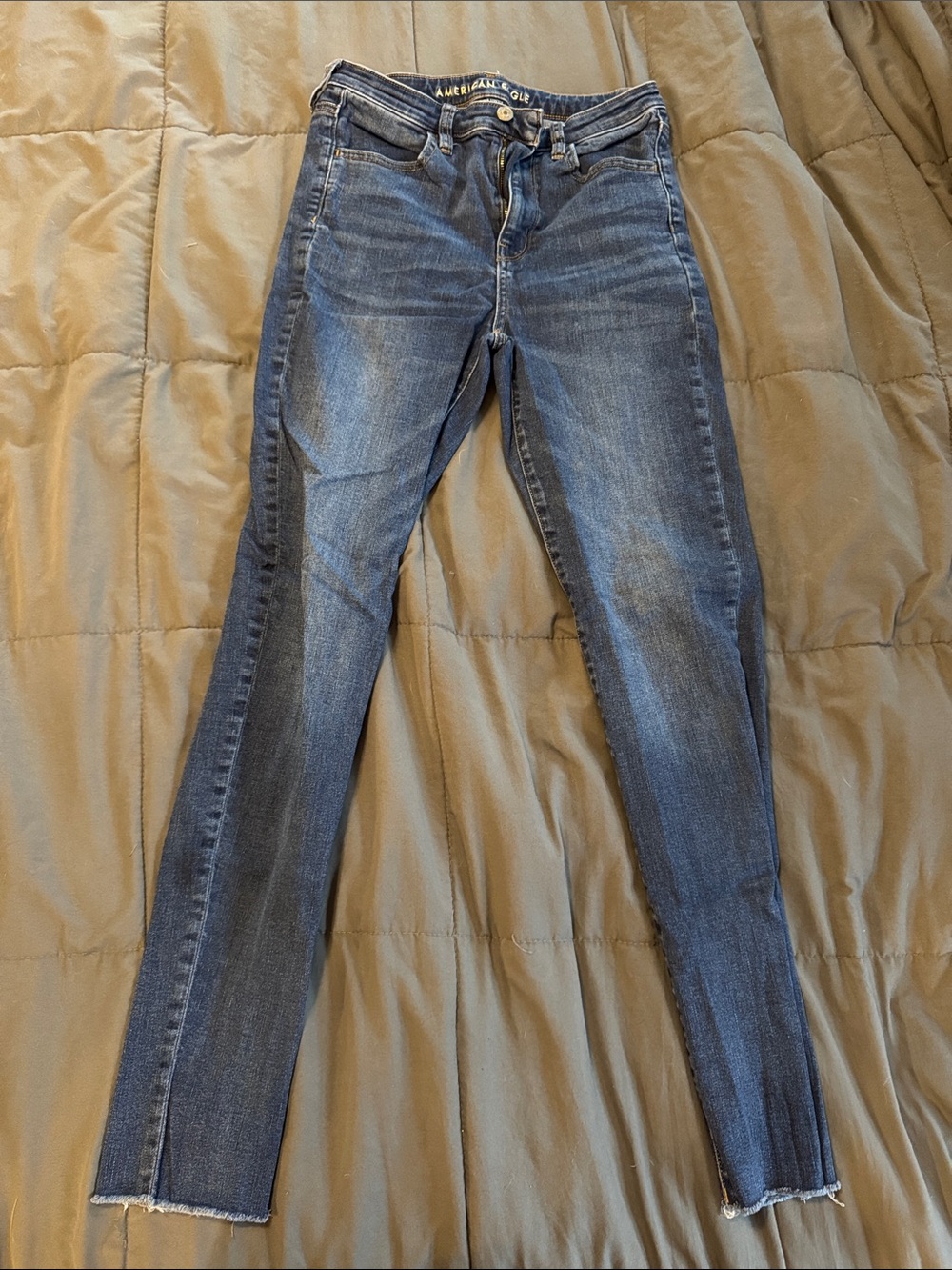 American Eagle Outfitters Dark Blue Women's Skinny Jeans